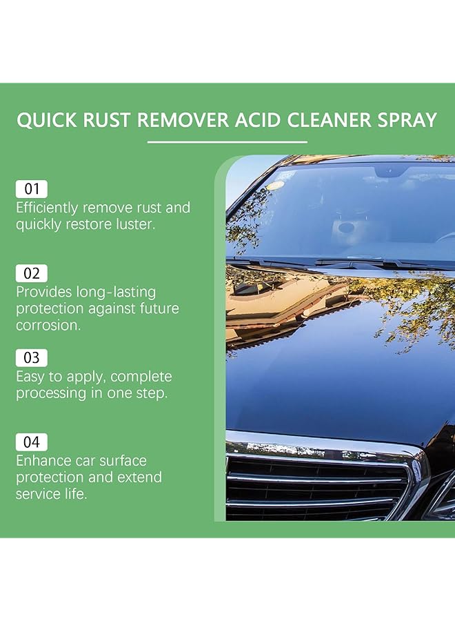 KASTWAVE Heavy-Duty Metal Rust Remover, 2 In 1 Instant Remover Spray With Sponge And Towel, Durable Protection Rust Stain Remover, Automotive Rust Reformer & Seal, Multipurpose Stainless Steel Rust Cleaners - Image 4