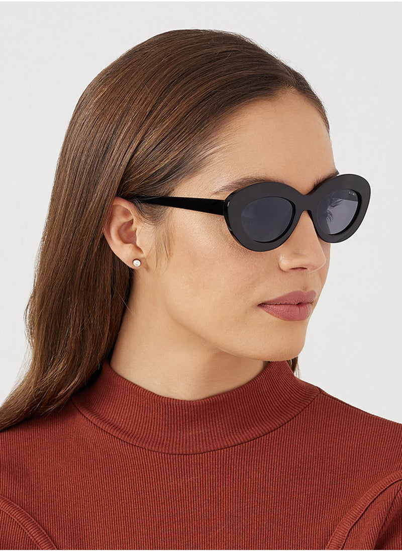 Blackout Rosie,Women Sunglasses, Oval Sunglasses, UV Protection: UV400 (Black,Black)  - Image 5