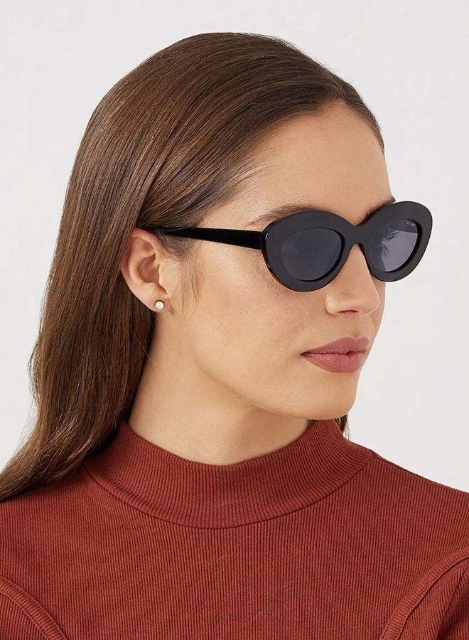 Blackout Rosie,Women Sunglasses, Oval Sunglasses, UV Protection: UV400 (Black,Black) - Image 5