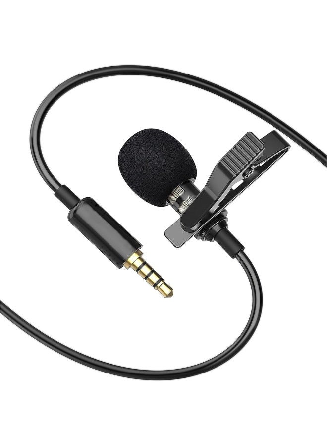 Lavalier Lapel Microphone with 3.5mm Jack – Noise Reduction Clip-On Mic for Smartphone, iPhone, Android, Laptop, Camera – Clear Audio for Vlogging, Recording & Interviews - Image 4