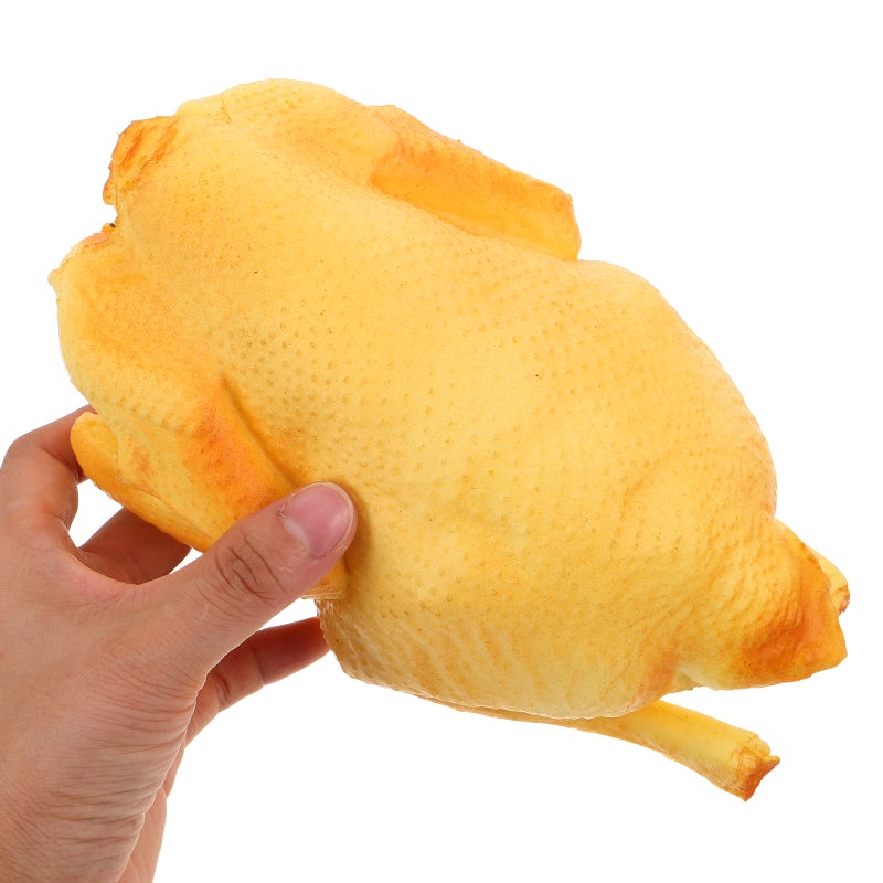Realistic Cooked Chicken Model: Artificial Cooked Turkey Prop - Faux Fried Chicken Ornament for Thanksgiving Kitchen Display Food Simulation Decoration - Image 2