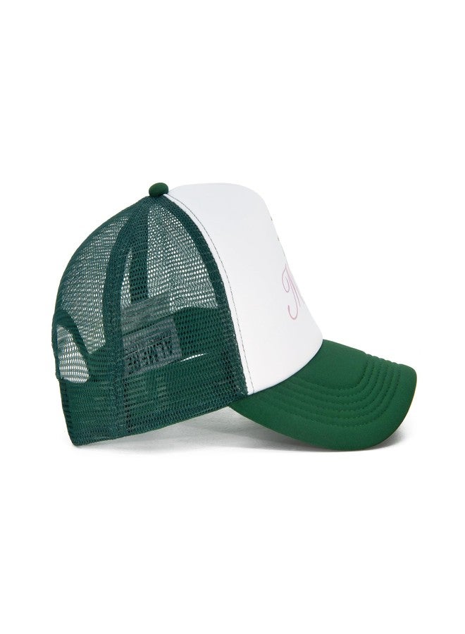 Almere Graphic Mesh Adjustable Trendy Trucker Hat and Baseball Cap for Women for Beach Concerts Summer Pool Vacation (Cotton, Miami Beach Club) - Image 2