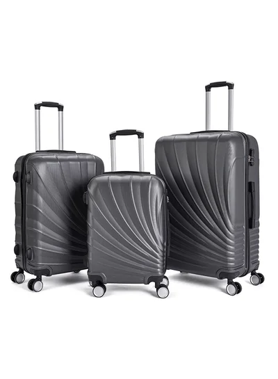 LIMRA Travel Bags From limra it consists of 3 luggage bags with a modern design and a solid grey color