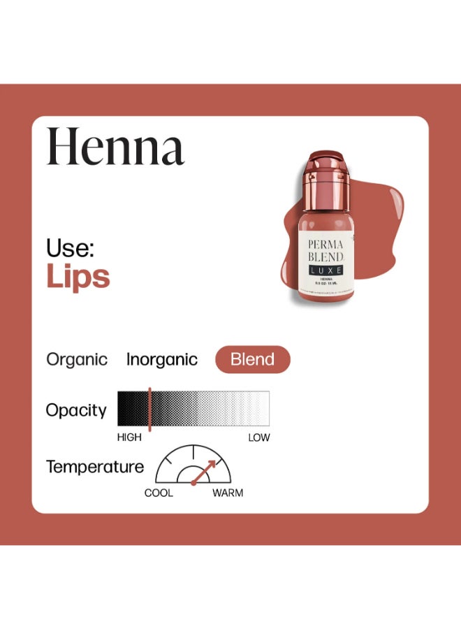 Perma Blend صبغة شفاه فاخرة حناء - 15 مل × 1/2 - S - Image 2