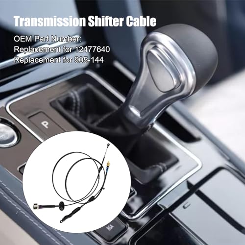 WMPHE Automatic Transmission Gear Shifter Cable Replacement for 12477640 Compatible with 1999-2007 Chevy Silverado GMC Sierra 1500 2500 3500 Classic - Image 2