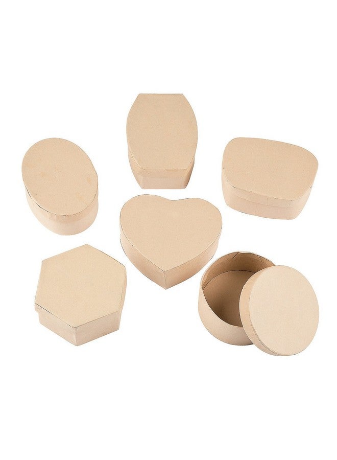 Fun Express DIY Cardboard Box Assortment -12 Pieces - Kids do it Yourself Crafts - Image 1