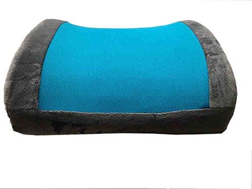 Viaggi Viaggi Orthopedic Lumbar Support Cooling Gel Memory Foam Pillow, Relief for Lower Back Pain, Sciatica Pain Relief - Ideal Backrest Pillow for Computer/Office Chair, Car Seat - Grey  - Image 4