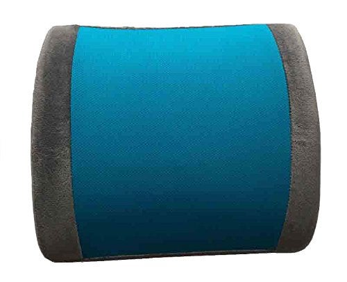 Viaggi Viaggi Orthopedic Lumbar Support Cooling Gel Memory Foam Pillow, Relief for Lower Back Pain, Sciatica Pain Relief - Ideal Backrest Pillow for Computer/Office Chair, Car Seat - Grey  - Image 5