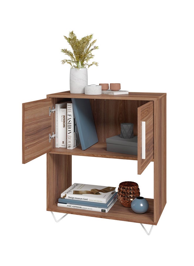Home Box Wooden Storage Cabinet Cupboard Sideboard - Mdp 15Mm Color Nutbrown 35.5 x 67.5 x78.5 cm  - Image 2