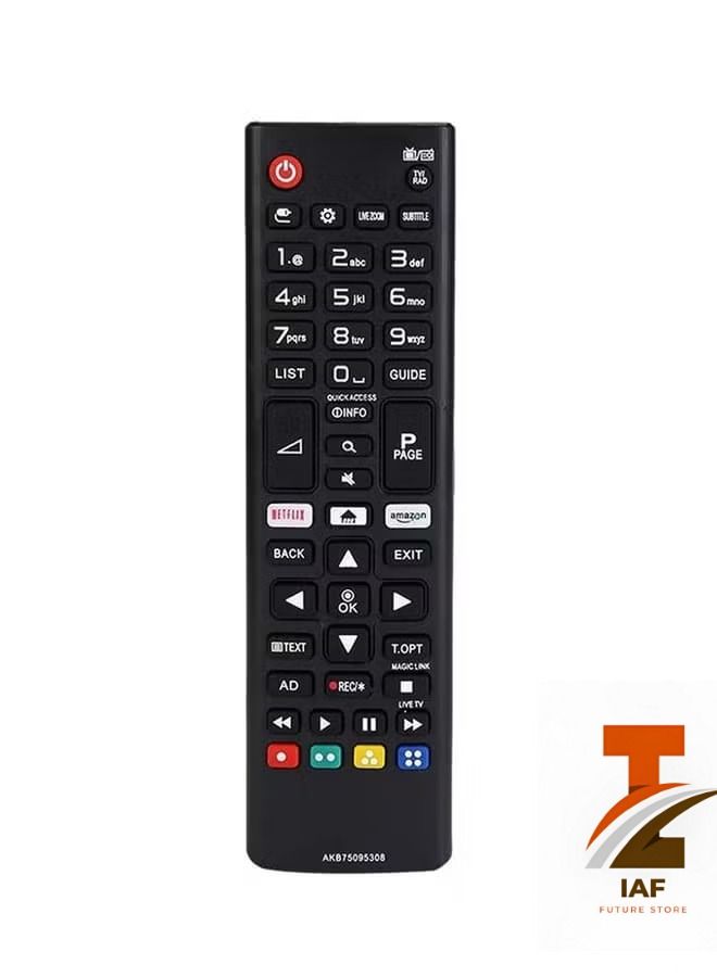 IAF Universal Smart Replacement Remote Control AKB75095308 For LG TV LED LCD Black