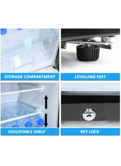 65L Refrigerator with Key Lock Glass Door, AC 220V Beverage Fridge Cooler for Food Drinks Skincare Great for Home Office Hotel - pzsku/Z94FFEA36364720AB2C7BZ/45/_/1702726905/f8c7350f-9904-45d5-8796-47a057375fc3