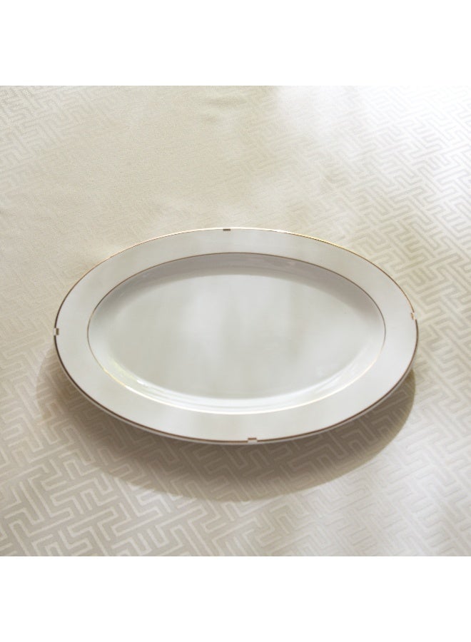 Home Box Gold Rib Serving Platter - 35.5 cm - Image 2