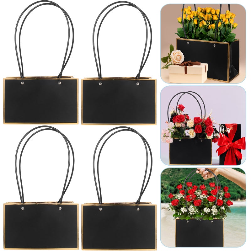 10Pcs Portable Paper Bags Bouquet Wrap Bag Flower Wrapping Bag Florist Supplies - Image 1