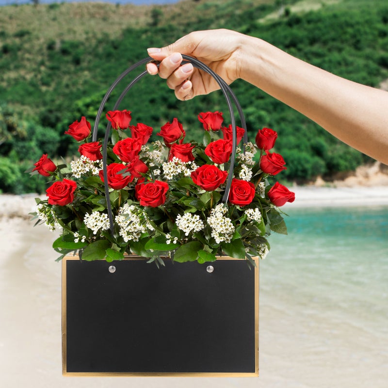 10Pcs Portable Paper Bags Bouquet Wrap Bag Flower Wrapping Bag Florist Supplies - Image 4