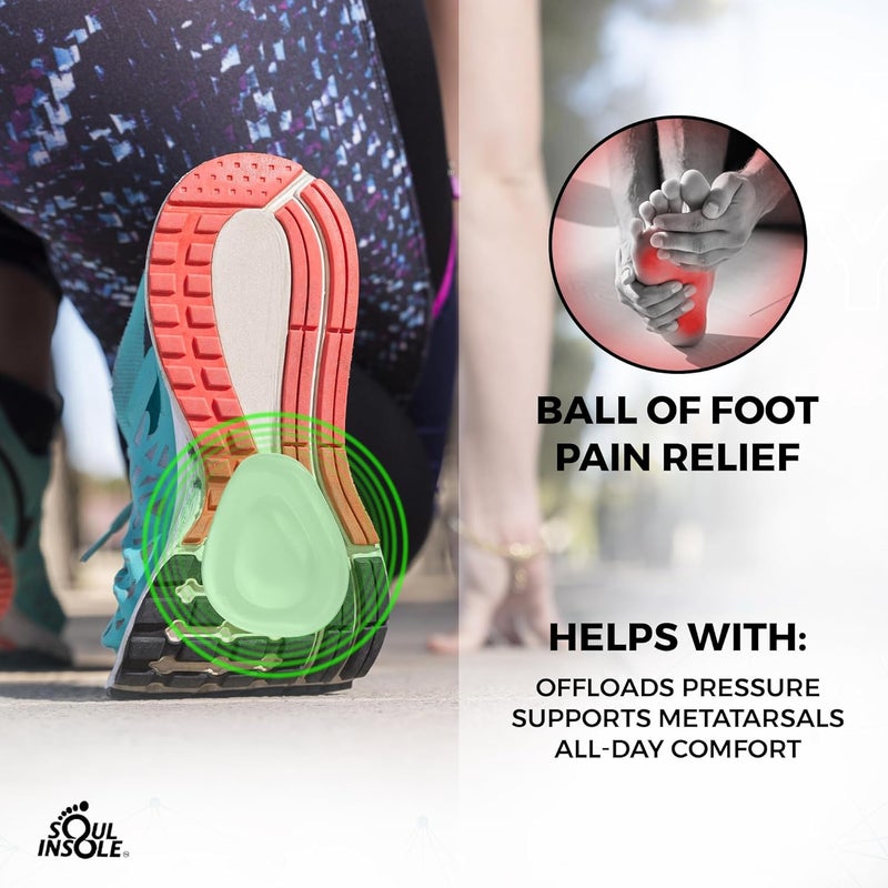 Soul Insole وسادة ميتاتارسال من سول إنسول بريميوم ذاتية الالتصاق وقابلة لإعادة الاستخدام - Image 2