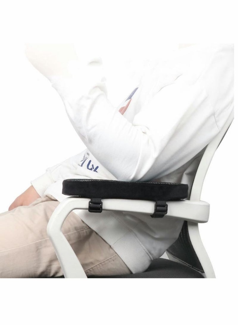 كابتن تيك Memory Foam Armrest Pads, Office Chair armrest Pads with Cooling Gel, Wheelchair armrest Covers, Gaming Chair Arm Cushions Pads, Computer Chair Arm Covers, Desk Chair Elbow Pillow (2 Pack) KSA | Riyad - Image 2