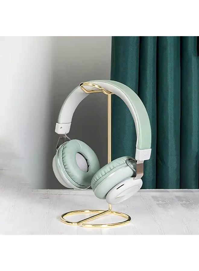 Rose Gold Metal Headphone Stand with Clip Desktop Holder for Home and Office Use - Image 5