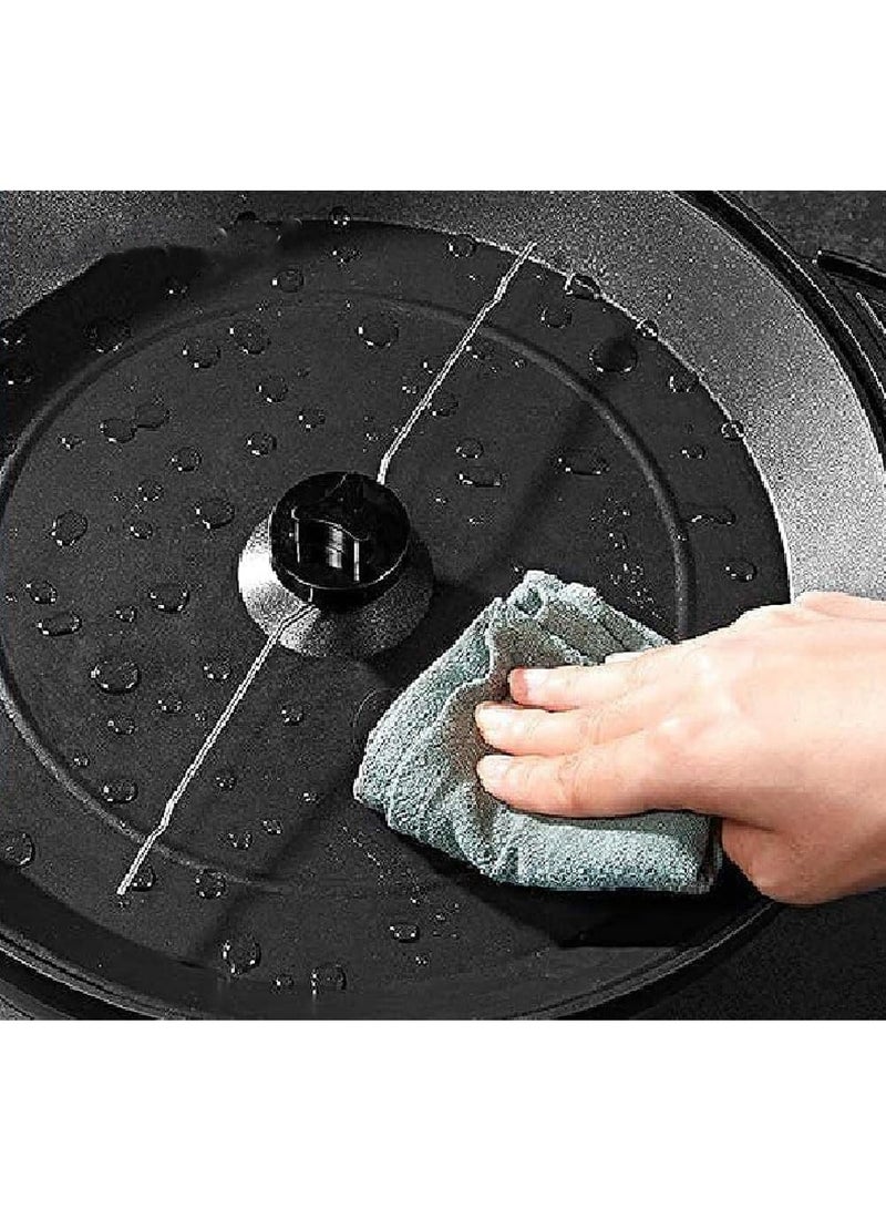 ELTRAZONE 850W Automatic Stirring Popcorn Maker 3.6L Large Popper with Nonstick Heating Plate, Cool Touch Handles, Dishwasher Safe, Transparent Lid, Perfect for Home Snacks, Movie Nights, Kids Parties - Image 4