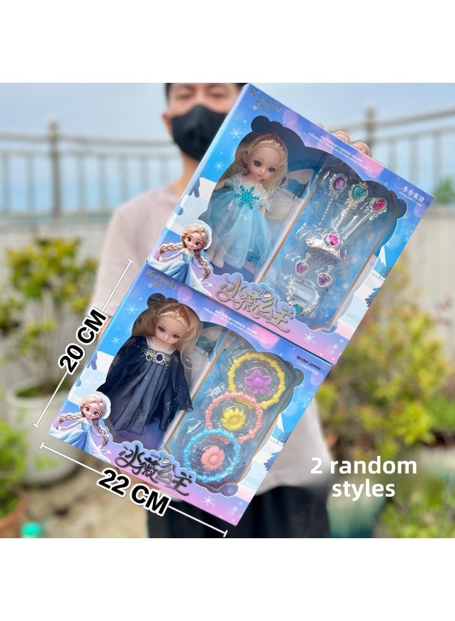 Girls Princess Doll Set Training Institution Gift Set Children's Toy Gift Set-Color:125-204 Princess Bingwei 【2 Random】】 - Image 1