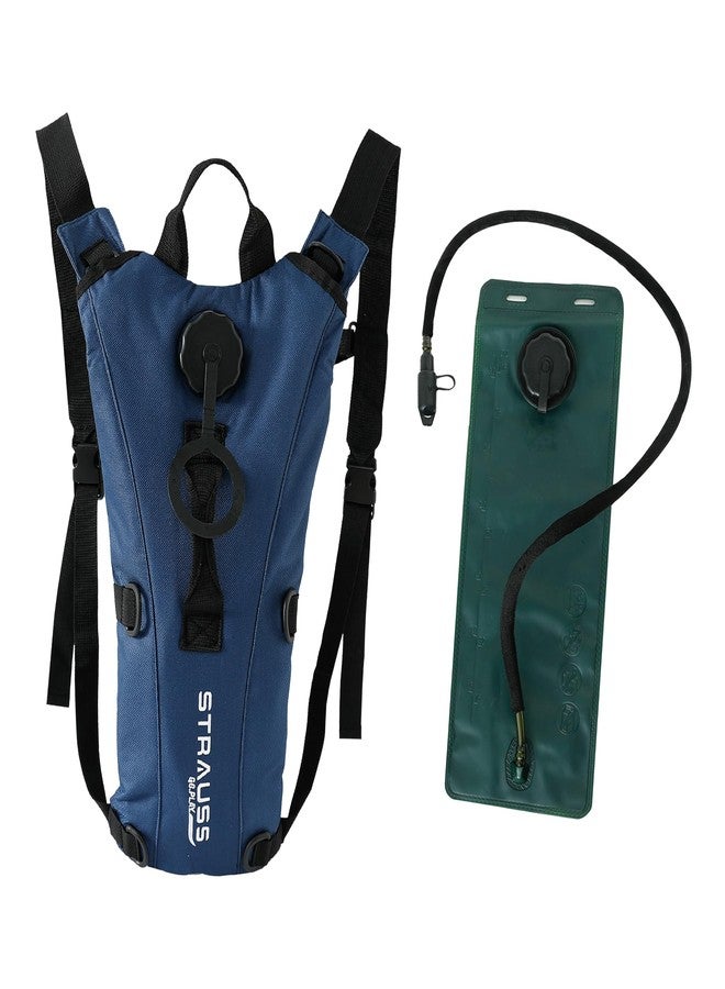 STRAUSS Hydration Bag for Bike | Multi-Compartment | 3L Water Pouch for Trekking | 600D Waterproof Fabric Bag for Camping | Riding Backpack for Bikers | Hydration Bag with Bladder | Unisex Backpack - Image 1