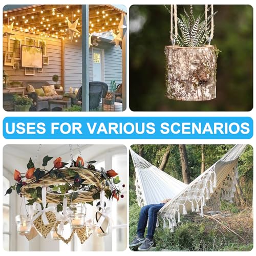 Aovchei Eye Screws, 100PCS 1.5 Inches Heavy Duty Metal Screw Hooks, Self Tapping Eye Bolts, Indoor & Outdoor for Hanging Artwork - Image 5