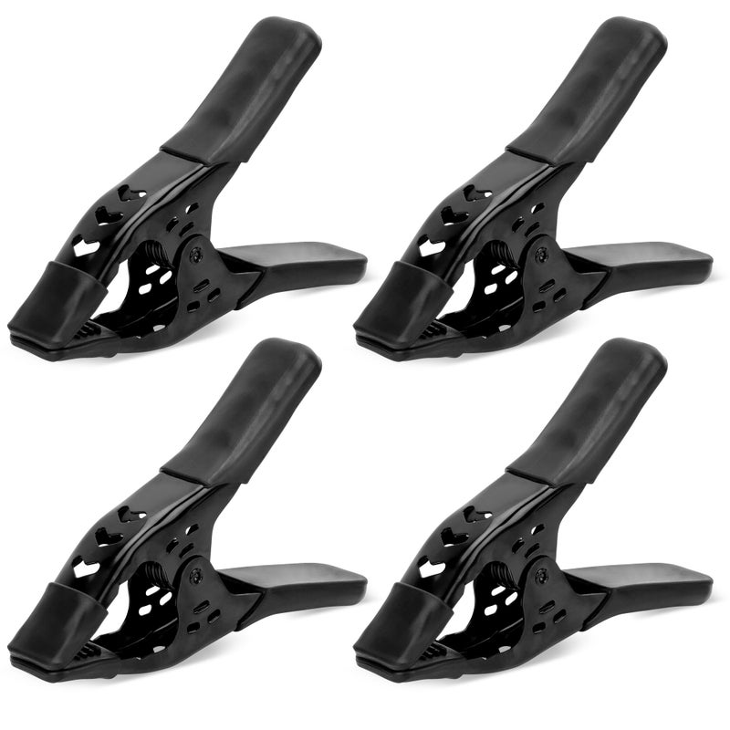 4Piece 6 inch Heavy Duty Metal Spring Clamps Spring Metal Clamps for Woodworking 25inch Jaw Opening Heavy Duty Clips for Pool Cover Backdrop Stand Clamp