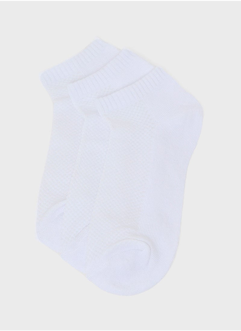 Seventy Five Basics Pack Of 3 Ankle Socks  - Image 1