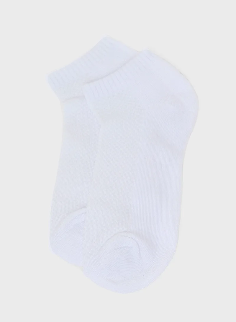 Seventy Five Basics Pack Of 3 Ankle Socks