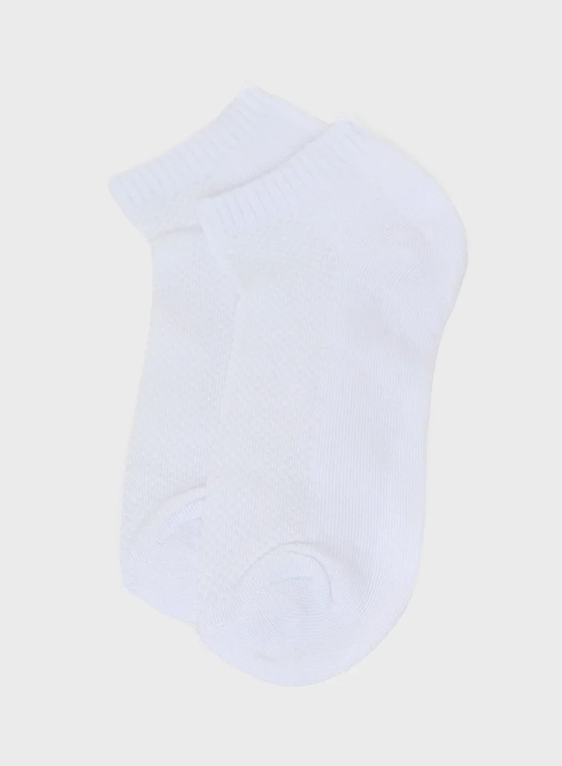 Seventy Five Basics Pack Of 3 Ankle Socks