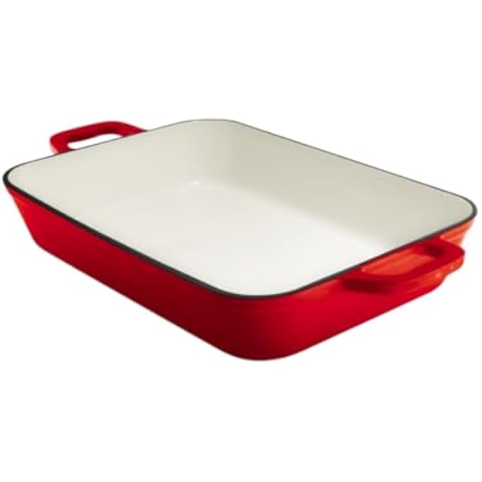 GRAND FEU Cast Iron Baking Dish Red - Image 1