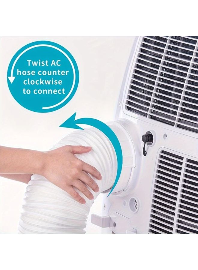 Flexible Portable AC Exhaust Hose 5 1 Inch Diameter 78 Inch Length Vent Tube - Image 5