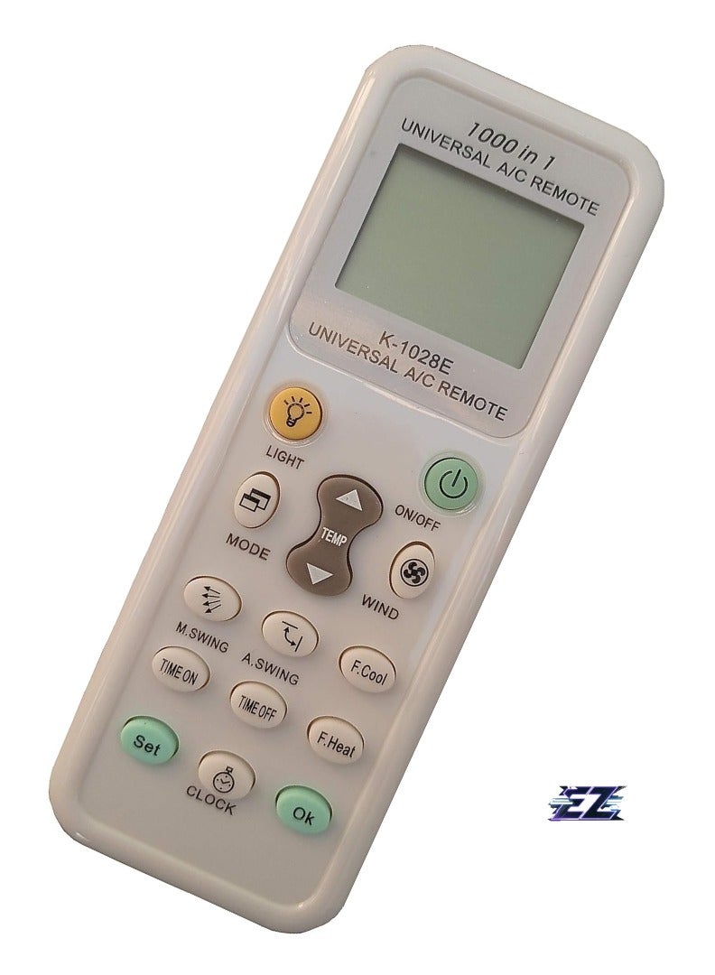 ELTRAZONE Universal Air Conditioner Remote Control K-1028E – Compatible with Haier, Hitachi, Panasonic, LG, Sharp, Gree, Midea, Bosch, Toshiba, Sanyo (1000 in 1) – Battery Included - Image 2