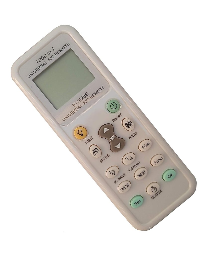 ELTRAZONE Universal Air Conditioner Remote Control K-1028E – Compatible with Haier, Hitachi, Panasonic, LG, Sharp, Gree, Midea, Bosch, Toshiba, Sanyo (1000 in 1) – Battery Included - Image 3