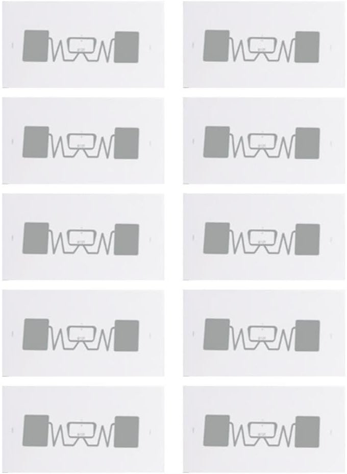 Rubik Large UHF Tags Flexible Labels U8 / U9 (10050) 860Mhz-960Mhz Self Ahdesive Coated Paper Long Range Electronic RFID Tags EPCglobal Class 1 Gen 2 ISO18000-6C Protocol (10 Label Tags) - Image 1