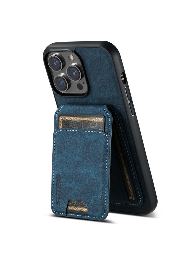 سوتين جراب خلفي لهاتف iPhone 13 Pro Max H02 من جلد الليتشي مع حامل للبطاقات - Image 3