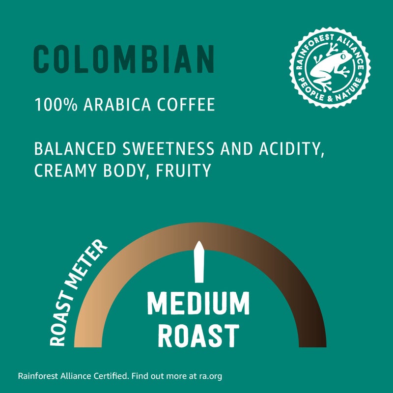 Amazon Brand - Happy Belly Colombian Compostable Coffee Pods (Medium Roast), Compatible with K-Cup Brewer, 96 Count - Image 3