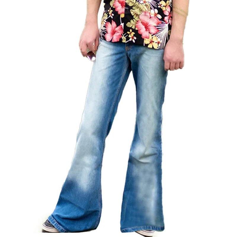 Mens Bell Bottom Pants 70s Outfits for MenMens Bell Bottoms Disco Pants Bell Bottom Pants Jeans for Men