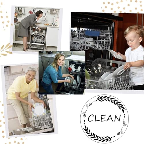 DBlosp Clean and Dirty Magnet，Dishwasher Magnet Clean Dirty Sign Indicator，Reversible Dish Washer Sign, Double Sided Strong Kitchen Flip Indicator，Apartment Must Haves Kitchen Necessities - Image 5