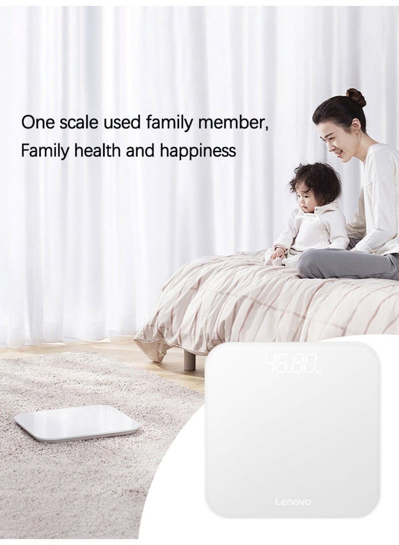 لينوفو ميزان ذكي R1，  حمام رقمي لاسلكي，ميزان كهربائي لوزن الإنسان بشاشة عرض ， رطل/كجم. - Image 4