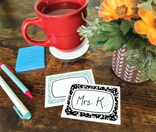 Teacher Created Resources Cool for School Composition Name TagsLabels MultiPack TCR9320 - Image 3
