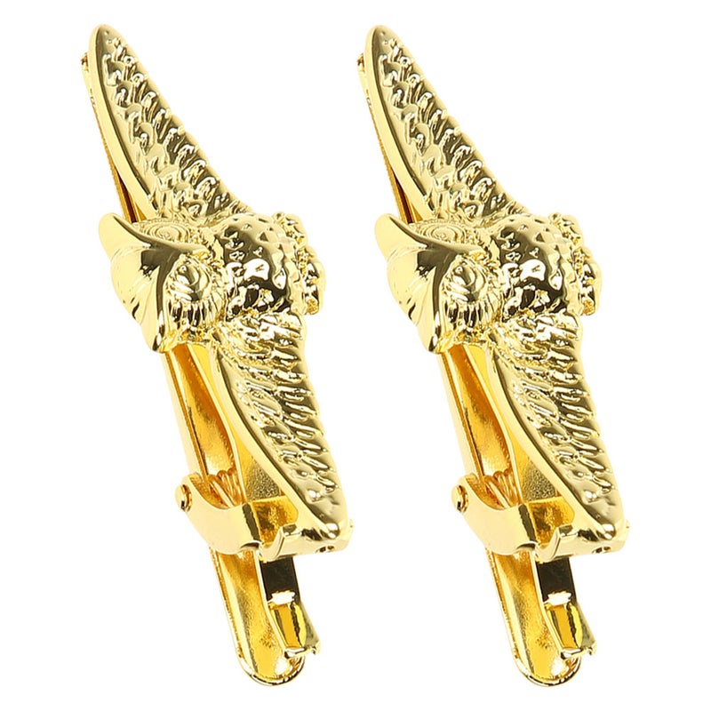 2pcs Tie Clips for Men Business Pin Zinc Alloy Tie Clasps Necktie Accessories Ideal for Weddings Meetings and Formal Occasions - Image 3