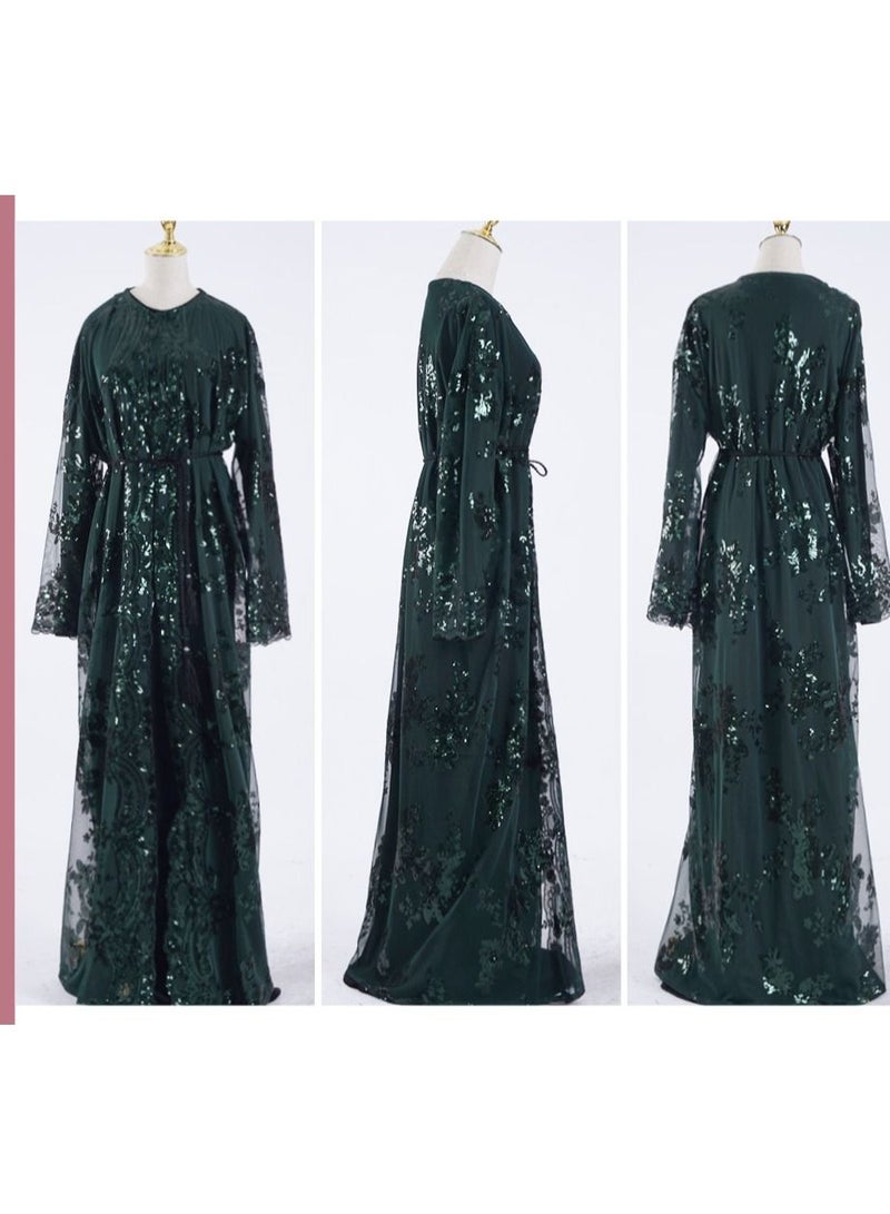 Loquat Set Muslim Women's Wear Middle East Green 