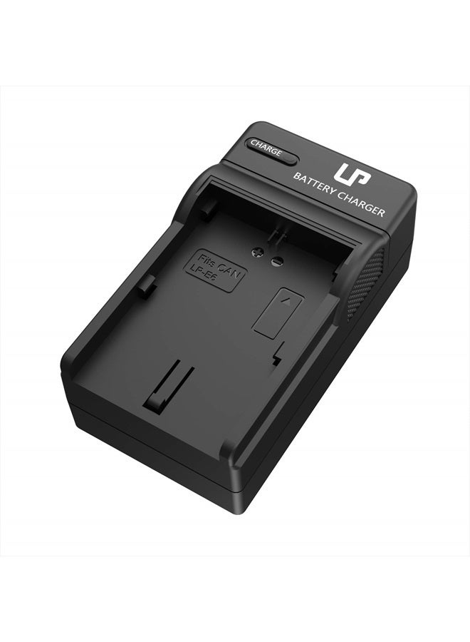 LP E6 LP E6N Battery Charger, LP Charger Compatible with Canon EOS 90D, 80D, 70D, 60D, 60DA, 7D Mark II, 7D, 6D Mark II, 6D, 5D Mark IV, 5D Mark III, 5D Mark II, 5DS, 5DS R, R5, R6 DSLR Cameras & More - Image 1