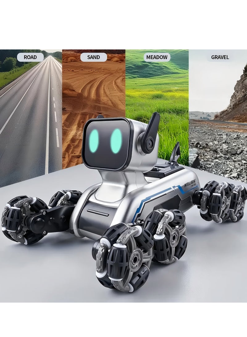 2025 New 1pc Drift Car Robot Dog - 8WD All-Terrain Stunt Car with Music, Remote Control, Spare Battery, Toys, Perfect Birthday Gift for Kids, Boys, Girls  RC Cars | - Image 5