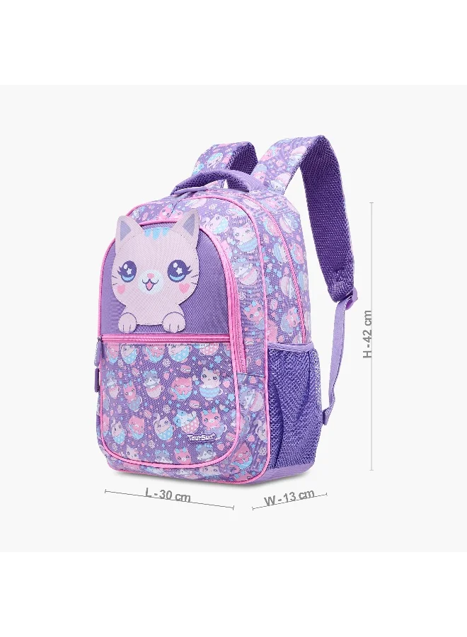 تورسون Backpack-Cat-2 Cmprt--17.8L (Polyester) Purple \ 30X13X42
