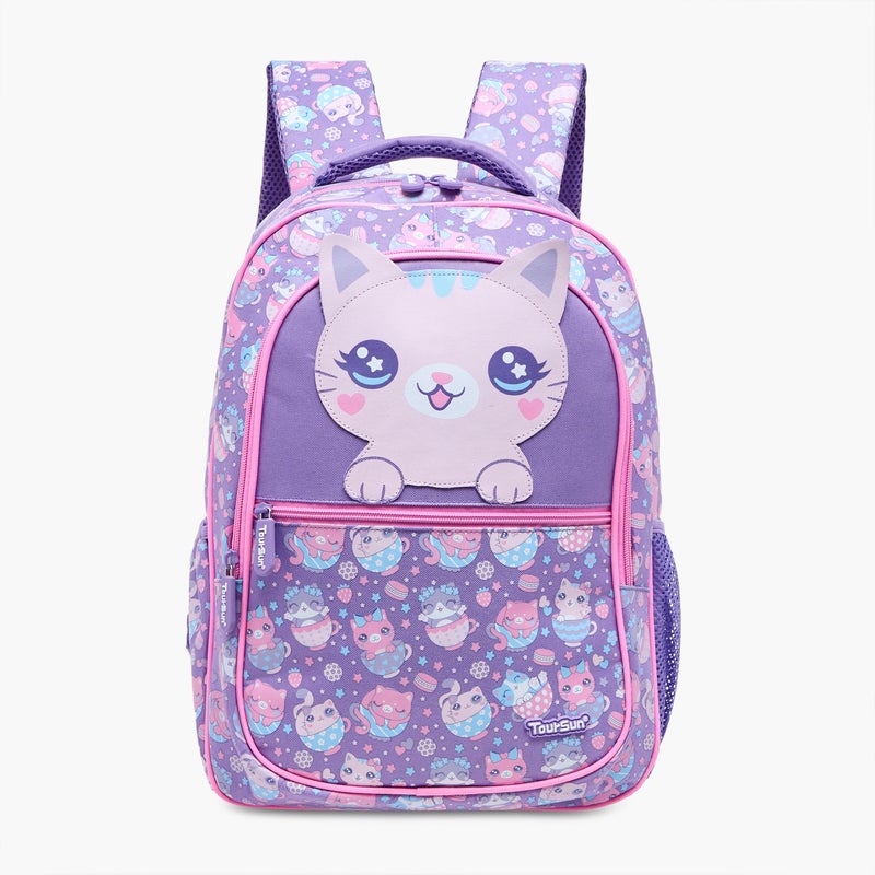 Toursun Backpack-Cat-2 Cmprt--17.8L (Polyester) Purple \ 30X13X42 - Image 1