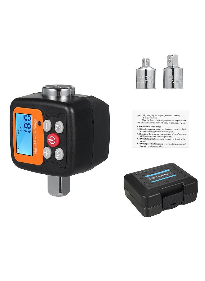 Generic ENGC-200 Digital Display Torque Meter 1/2'' to 1/4'' 1/2'' to 3/8'' Adapters High Accuracy 4 Torque Units Backlit Display Perfect for Automotive Bike Bicycle Motorcycle DIY & Home Repairs  - Image 1