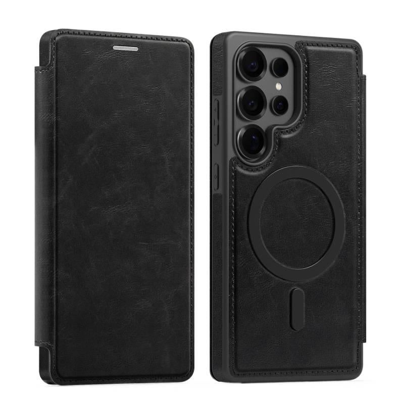 MagSafe Case | Drop Protection | Card Holder | Shockproof Cover for Samsung S25 Ultra / Samsung S25 | Black - Image 1
