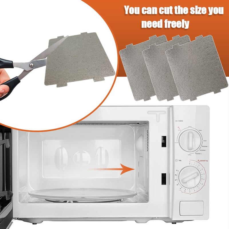 yuntop 5 Pcs Microwave Oven Parts Waveguide Cover Universal Mica Sheet Microwave Oven Repairing Part for Kitchen Home Office Restaurant (4 Inch X 4.7 Inch) - Image 3