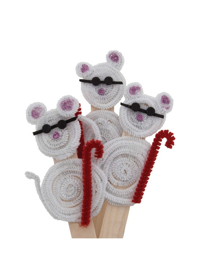 Creativity Street Chenille Stems/Pipe Cleaners 12 Inch X 6Mm 100Piece White - Image 2